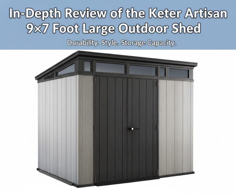 In-Depth Review of the Keter Artisan 9x7 Foot Large Outdoor Shed