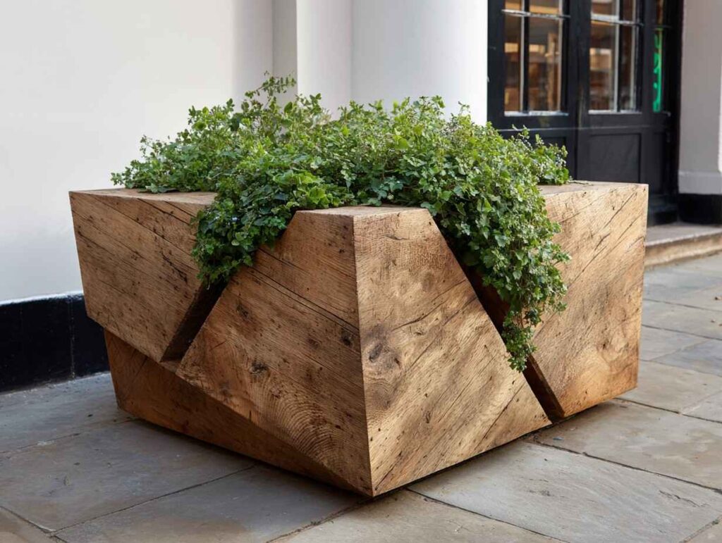 Wooden Planter Design 5: The Fractured Prism Cube