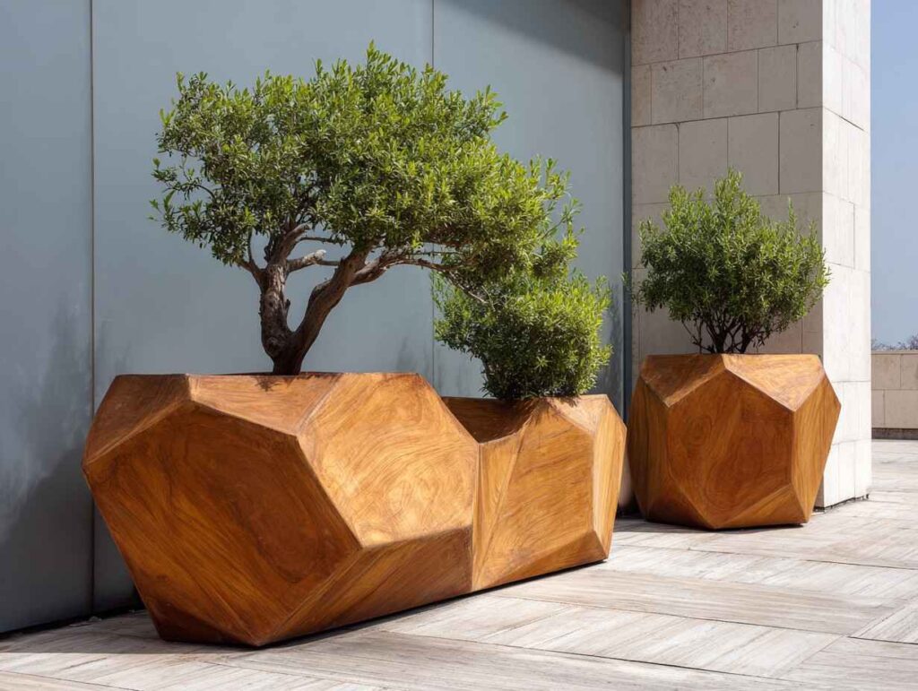 Wooden Planter Design 8: The Polyhedral Cloud Cluster